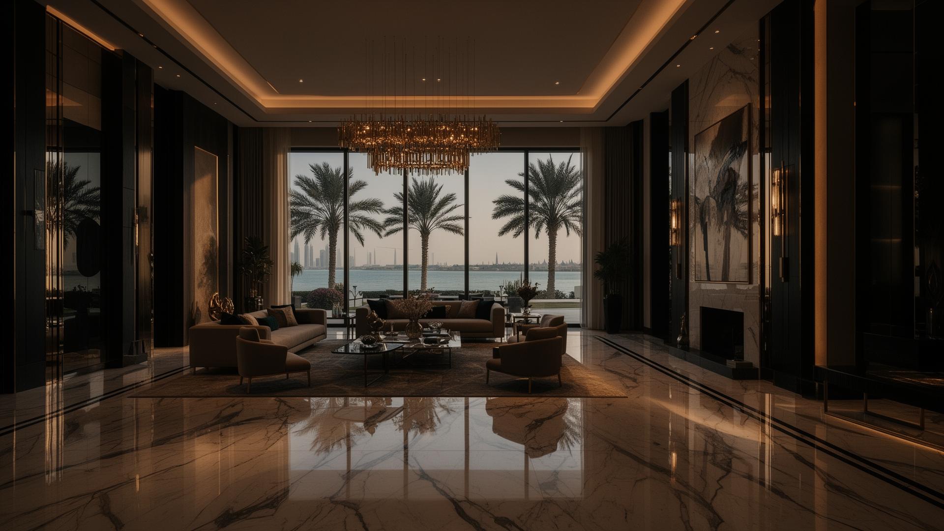 Luxury Palm Jumeirah villa interior